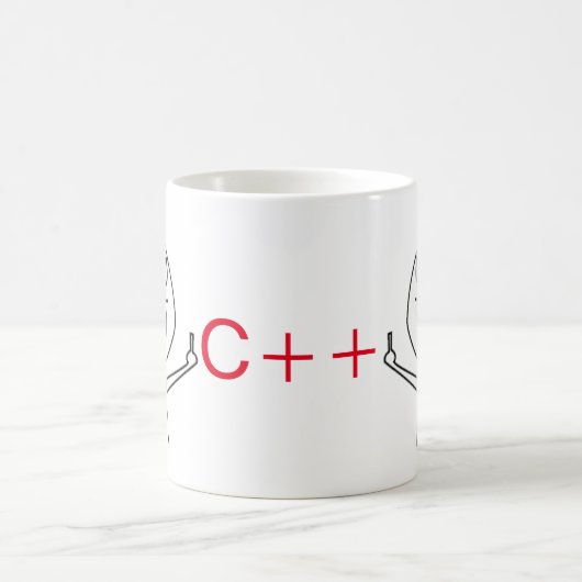 Mittelfinger C++ Der Kaffee-Tasse der Kaffeetasse (Mittel)
