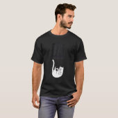 Mittelfinger-Katze, die aus einem Taschen fällt T-Shirt (Vorne ganz)