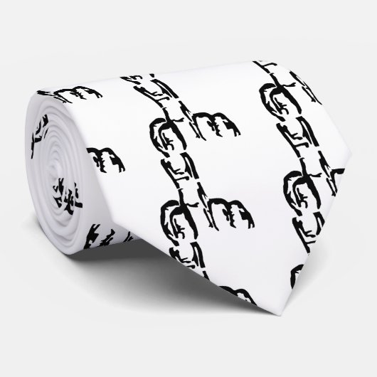 Mittelfinger Krawatte (Gerollt)