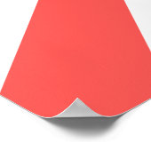 Mittelfinger mit roten Streifen Poster (Ecke)