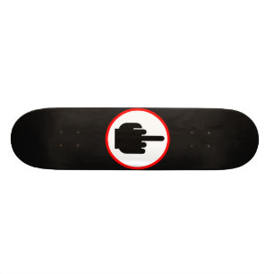 Mittelfinger Skateboard