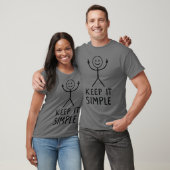Mittelfinger-Strichmännchen T-Shirt (Unisex)