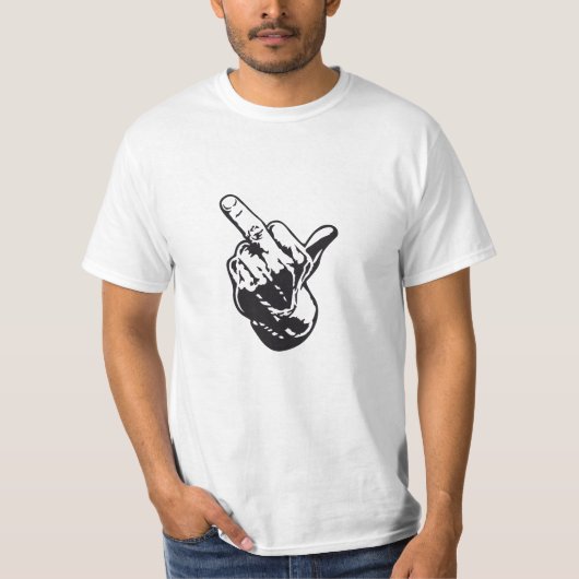 Mittelfinger T-Shirt (Vorderseite)