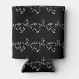 Mittelfinger Uterus feministisch für die Wahl Dosenkühler