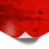 Mittelfingerkunst mit roter Schleife Poster (Ecke)