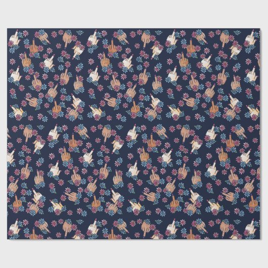 Mittelfingers Geschenkpapier (Flach)