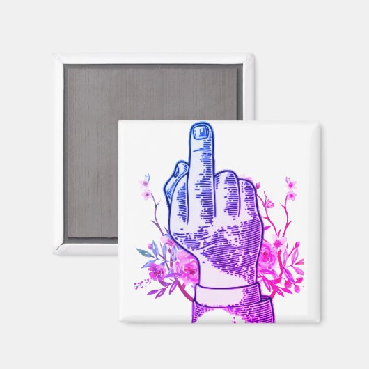 Mittelflossen/Mittelfinger-imáge/Mittelfinger-fol Magnet (Vorderseite/Rückseite)