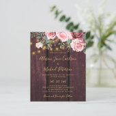 Mittelfristig Blütengold-Bordeaux-Hochzeit (Stehend Vorderseite)