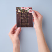 Mittelfristig Blütengold-Bordeaux-Hochzeit Flyer (Gruppe)