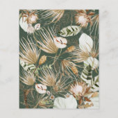 Mittelfristig grün bohemian botanisch modern elega (Rückseite)