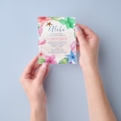 Mittelfristig Rosa Blütendusche Sommerdusche Flyer (Gruppe)