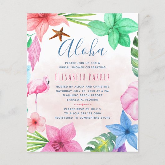 Mittelfristig Rosa Blütendusche Sommerdusche Flyer (Vorne)