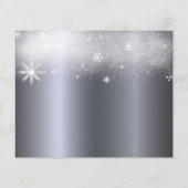 Mittelfristiger Silberschnee Save the Date (Rückseite)