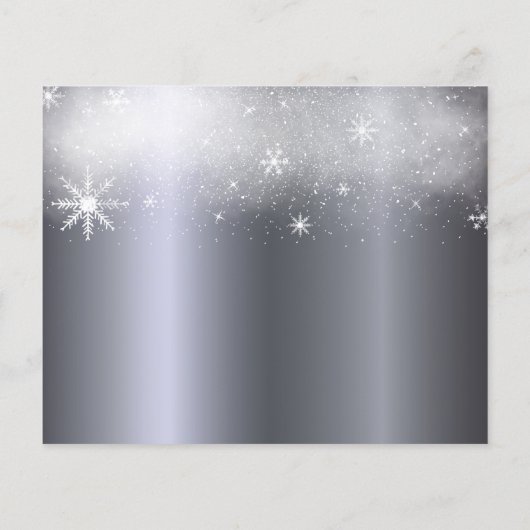 Mittelfristiger Silberschnee Save the Date (Rückseite)