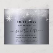 Mittelfristiger Silberschnee Save the Date (Vorderseite)