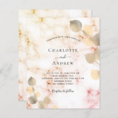 Mittelfristiges Eukalyptus-goldenes Marmorblättern (Vorne/Hinten)