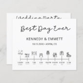 Mittelfristiges Programm für moderne Hochzeitstage (Vorne/Hinten)