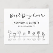 Mittelfristiges Programm für moderne Hochzeitstage (Vorderseite)