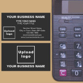 Mittelgesteuerte Black Business Card Visitenkarte