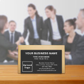Mittelgesteuerte Black Business Card Visitenkarte