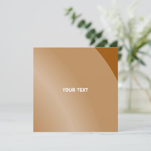 Mittelgradiger monochromer Orange-Code mit moderne Karte (Stehend Vorderseite)