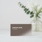 mittelgradiger weißer Halbtoneffekt Visitenkarte (Stehend Vorderseite)
