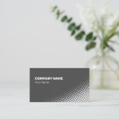 mittelgradiger weißer Halbtoneffekt Visitenkarte (Stehend Vorderseite)