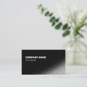 mittelgradiger weißer Halbtoneffekt Visitenkarte (Stehend Vorderseite)