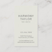 Mittelgrau-Monogramm für moderne geometrische Gree Visitenkarte (Rückseite)