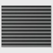 Mittelgrauer und schwarzer Streifen Geschenkpapier (Flach)