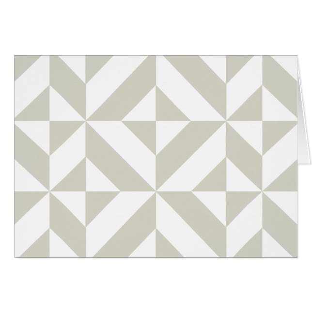 Mittelgraues geometrisches Deko Cube-Muster (Vorderseite (Horizontal))