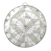 Mittelgraues geometrisches Deko Cube-Muster Dartscheibe (vorne)