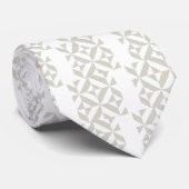 Mittelgraues geometrisches Deko Cube-Muster Krawatte (Gerollt)