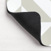 Mittelgraues geometrisches Deko Cube-Muster Mousepad (Ecke)