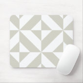 Mittelgraues geometrisches Deko Cube-Muster Mousepad (Mit Mouse)