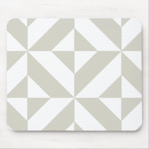 Mittelgraues geometrisches Deko Cube-Muster Mousepad