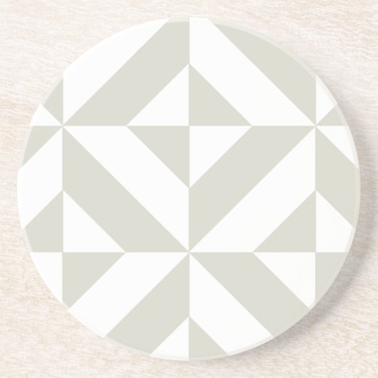 Mittelgraues geometrisches Deko Cube-Muster Untersetzer (Vorne)