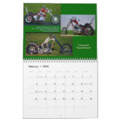 Mittelgroße klassische Motorrad-Chopper Kalender (Feb 2026)