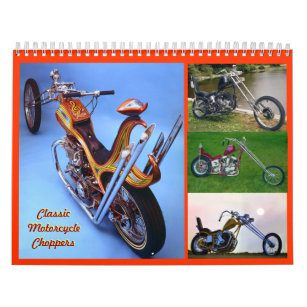 Mittelgroße klassische Motorrad-Chopper Kalender