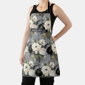 Mittelgroße Schürze für Girlanden in Schwarz und W (InSitu)