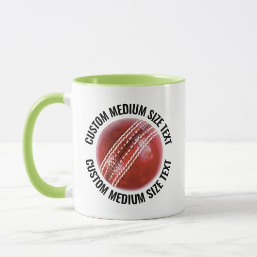 Mittelgroßer Text LIME GRÜN Combo 11oz Individuell Tasse (Links)
