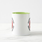 Mittelgroßer Text LIME GRÜN Combo 11oz Individuell Tasse (Zentrum)