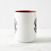 Mittelgroßer Text MAROON Combo 15oz Custom 8 Ball Tasse (Zentrum)