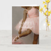 Mittelhaut Ballerina Geburtstag Karte (Gelbe Blume)