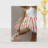 Mittelhaut Ballerina Peppermint Tutu Karte (Gelbe Blume)