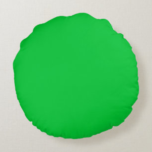 mittelhellgrüne einfarbige Farbe nach Maß Rundes Kissen