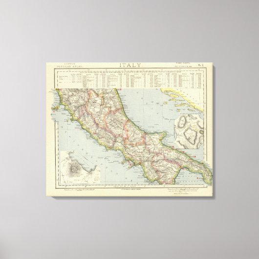 Mittelitalien Leinwanddruck (Vorderseite)