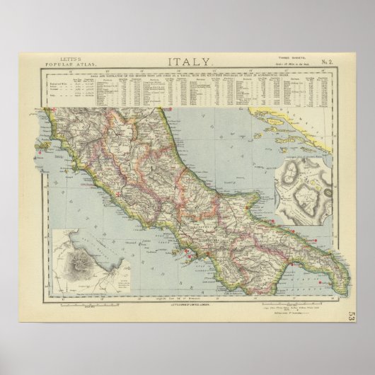 Mittelitalien Poster (Vorne)