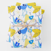 Mitteljahrdreidels White Geschenkpapier Set (Beispiel)