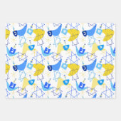 Mitteljahrdreidels White Geschenkpapier Set (Vorderseite)